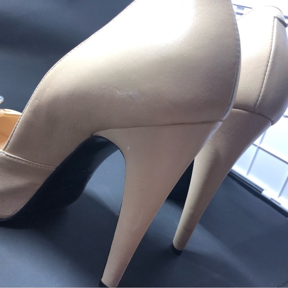 Nando Muzi - Nude Leather Platform Heels with Crystal Detail - Size 7 - Picture 9 of 9